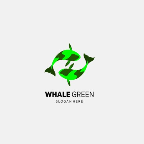 whale color illustration logo templa cover image.