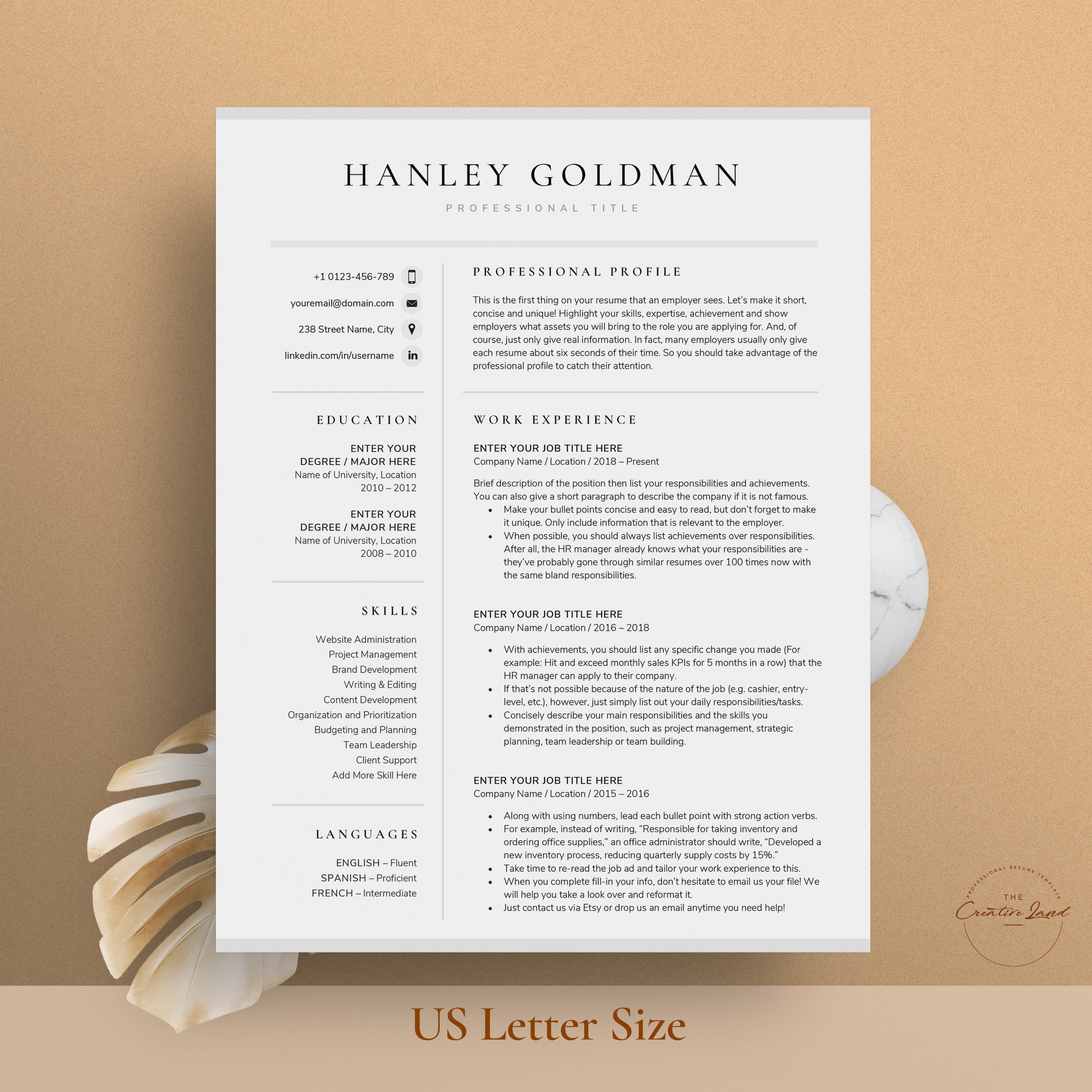 Resume/CV - The Goldman preview image.