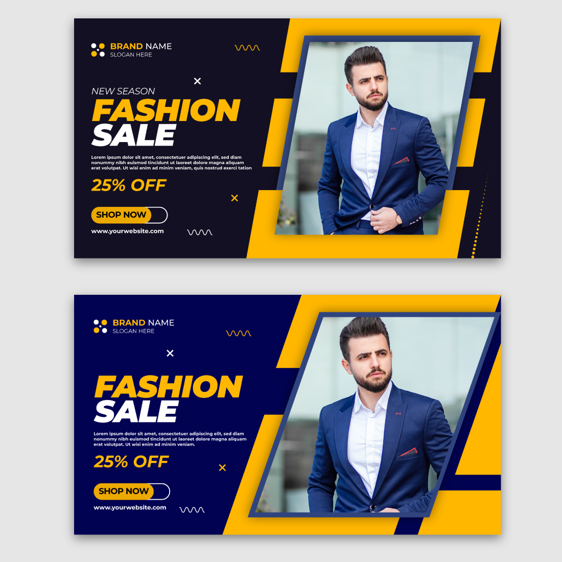 Web Banner Template Design cover image.