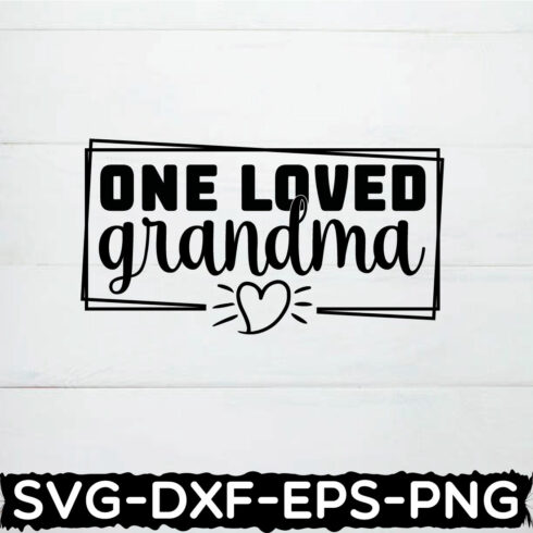 one loved grandma shirt cover image.