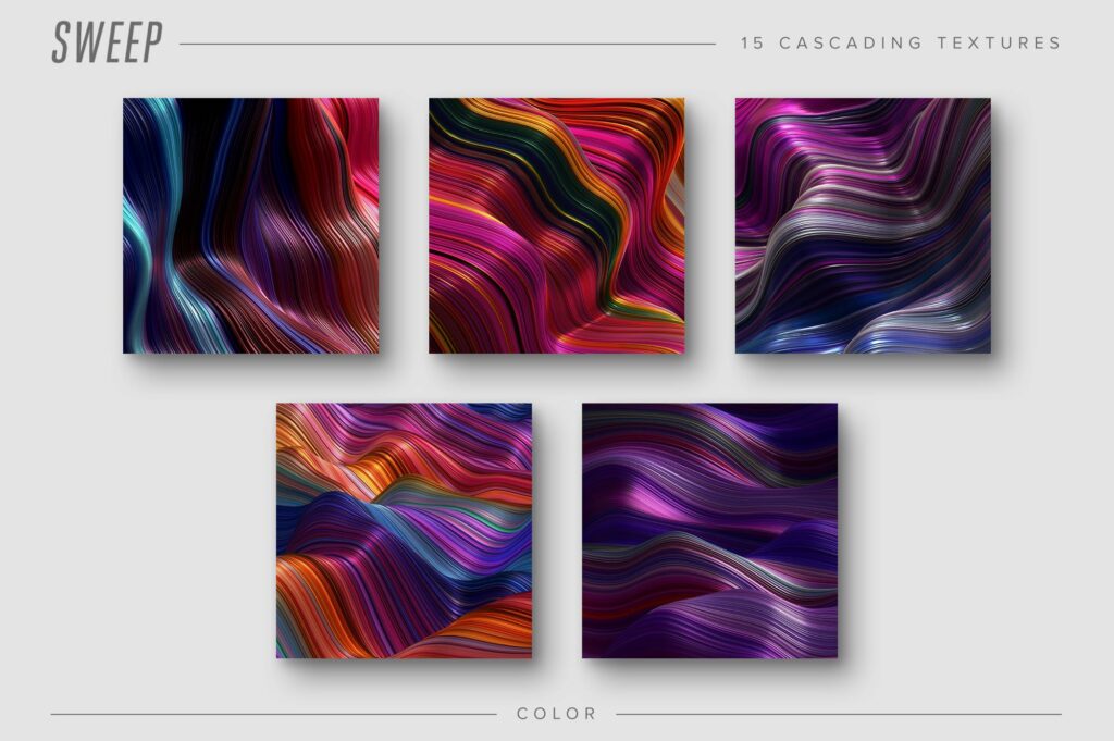 Sweep: Glossy Cascading Textures – MasterBundles
