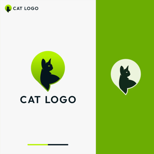 Cat Logo Template cover image.