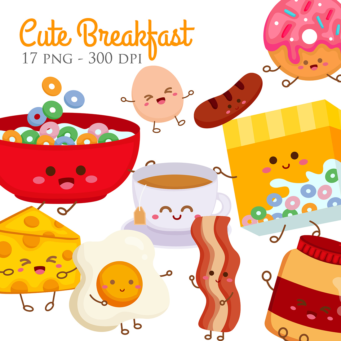 breakfast food vector