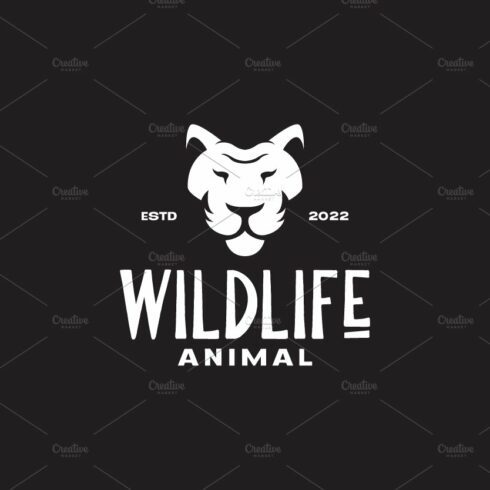 white head tiger vintage simple logo cover image.