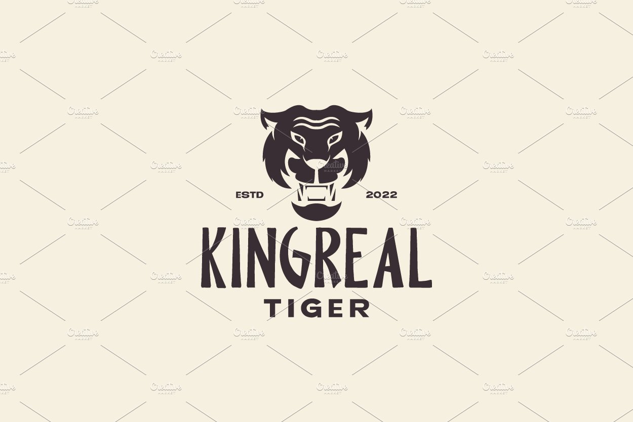 head tiger forest vintage logo cover image.