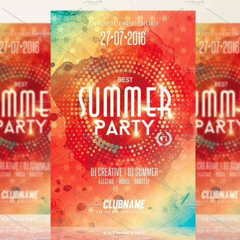 Summer Party | Psd Flyer Template cover image.