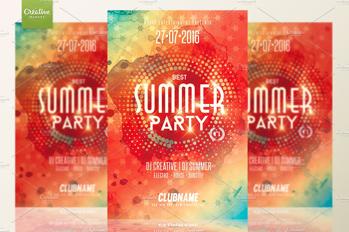 Summer Party | Psd Flyer Template cover image.