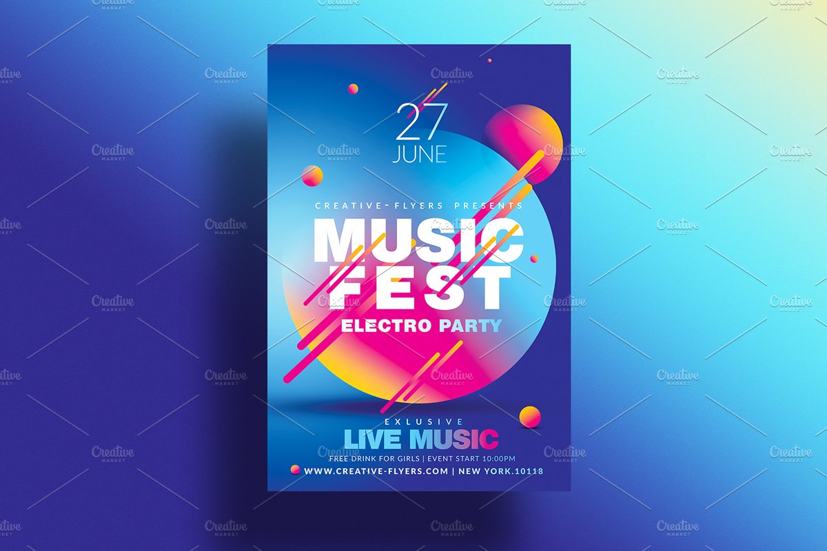 Music Festival Flyer and Posters preview image.