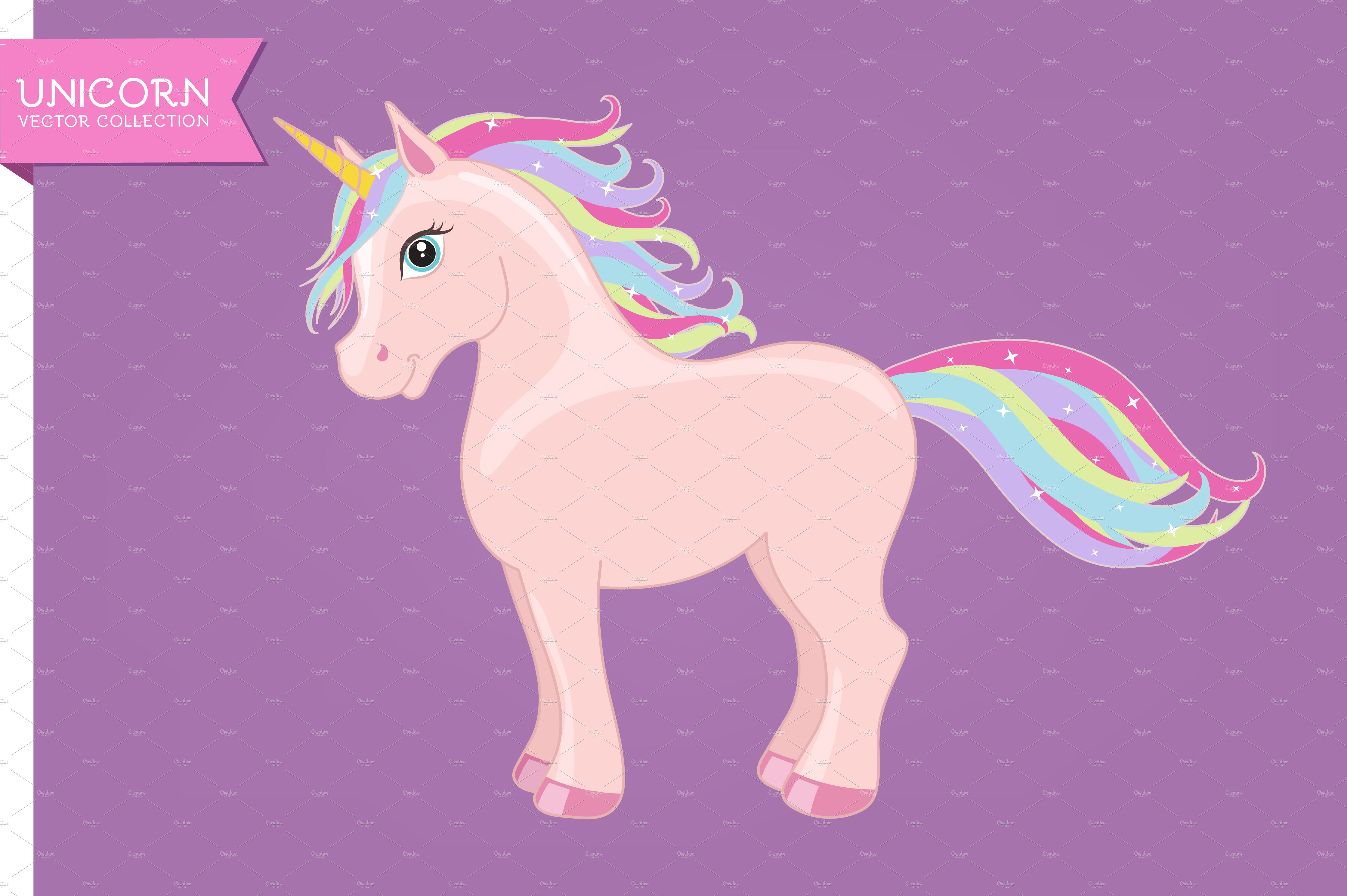 Pink unicorn with rainbow main cover image.