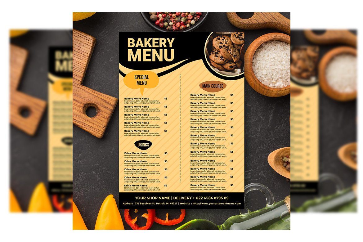 Restaurant Menu cover image.