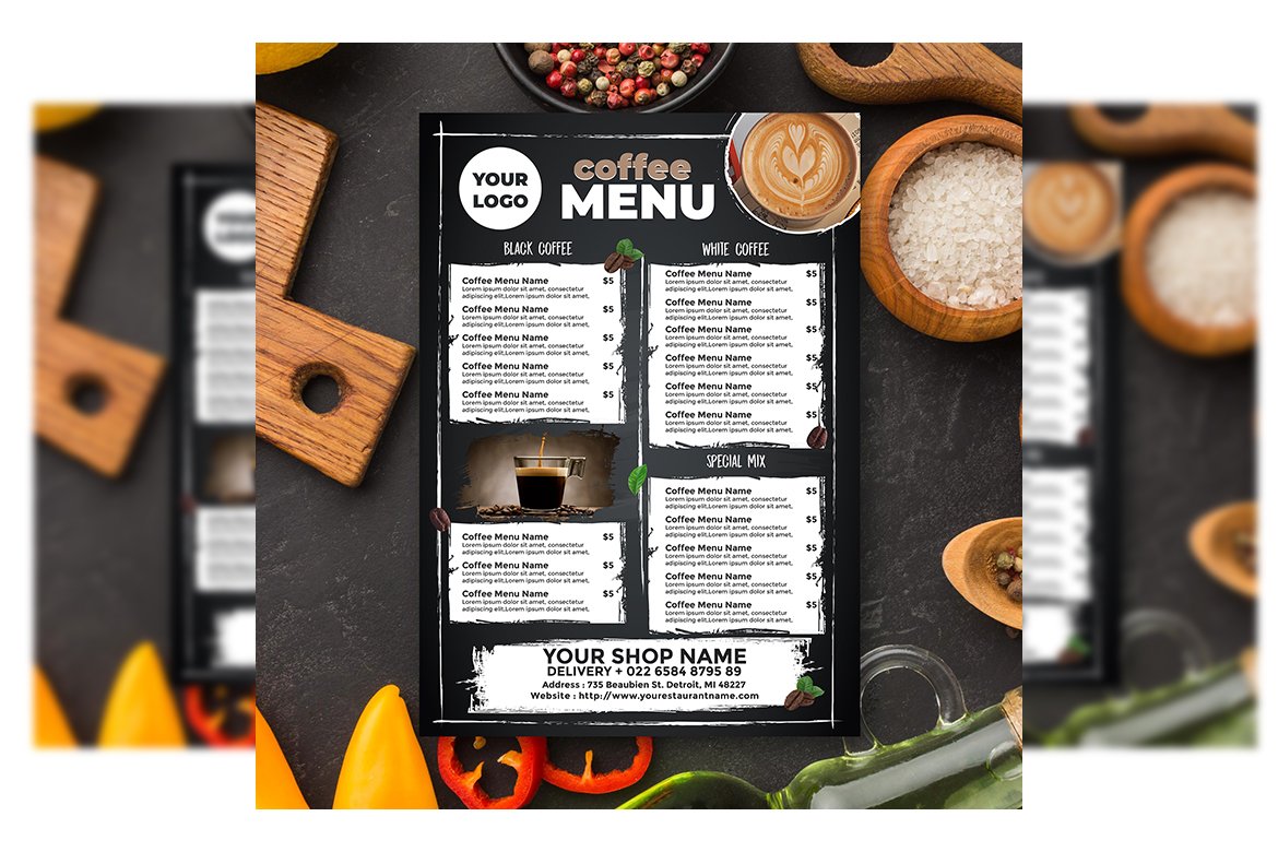 Coffee Menu cover image.