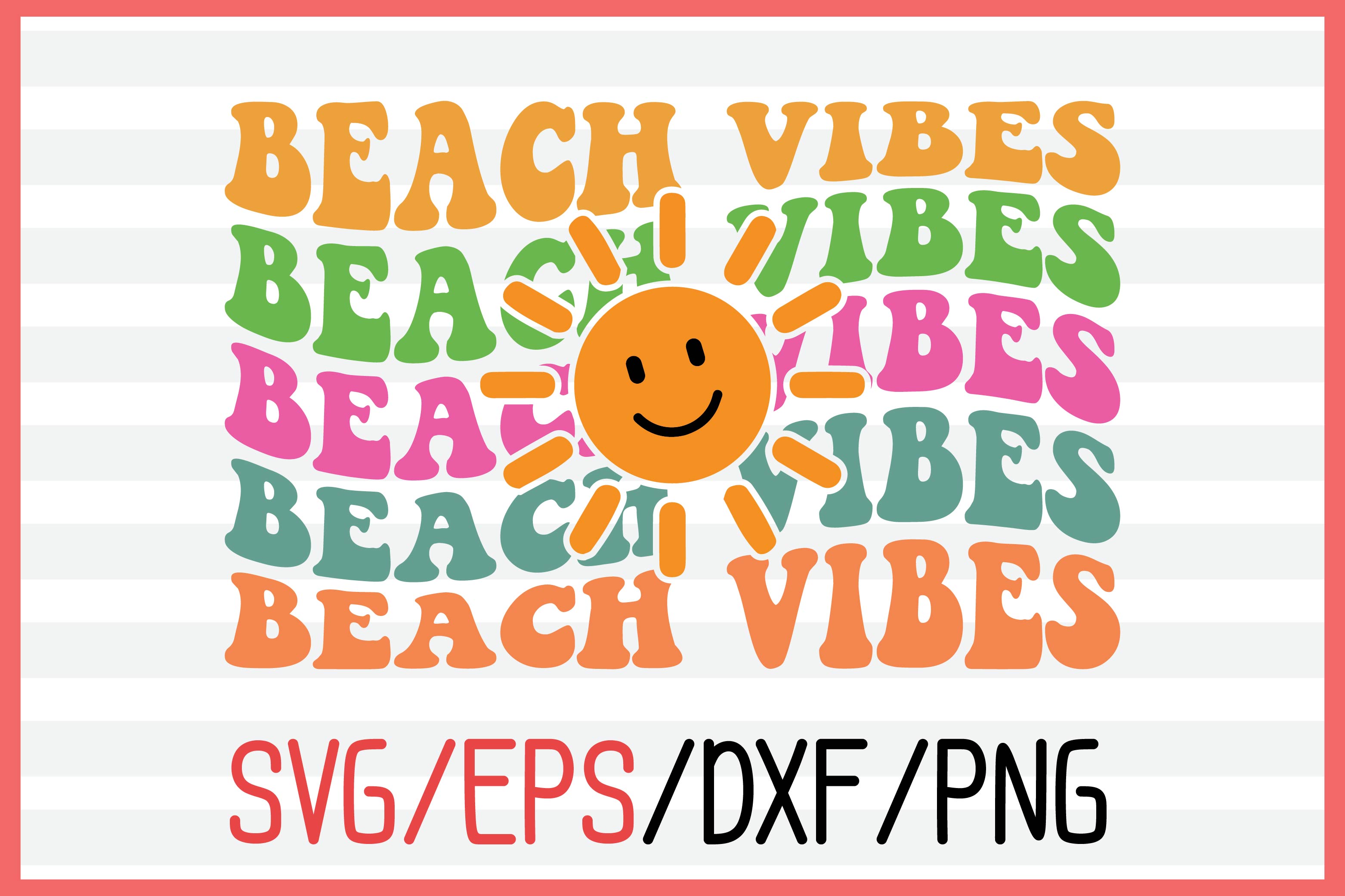About beach vibes retro svg design pinterest preview image.