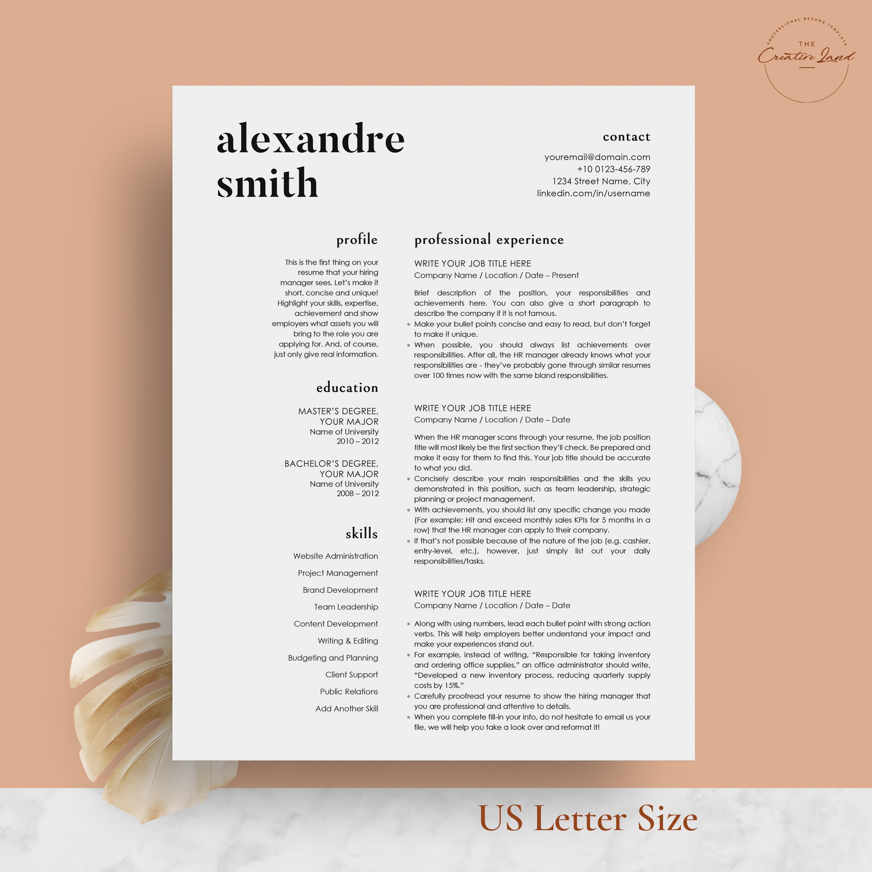 Resume/CV - The Smith preview image.