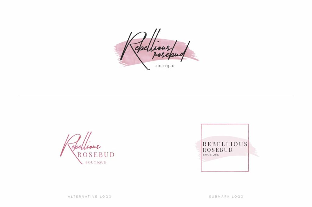 Feminine Premade Logo Gigabundle – MasterBundles