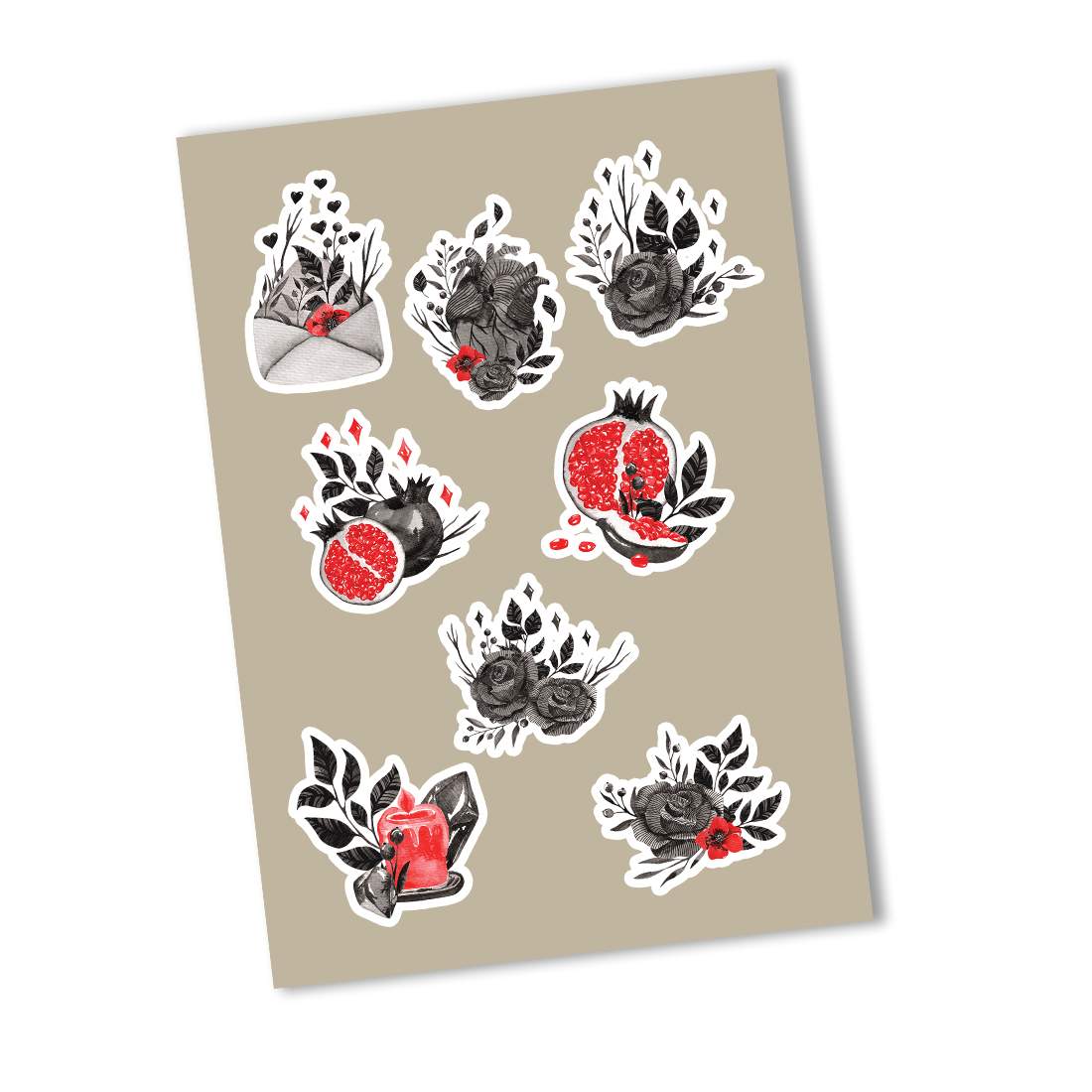 Dark Roses Sticker Pack preview image.