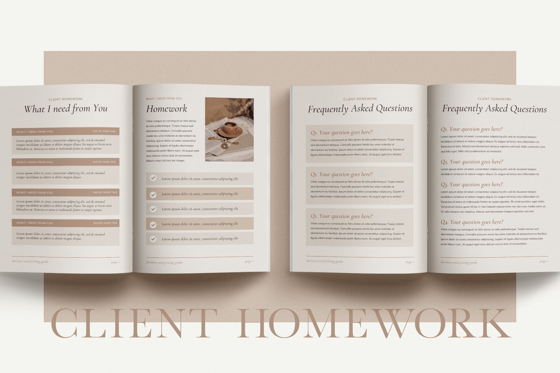 12 coaching client pricing guide welcome packet framework process template canva 675