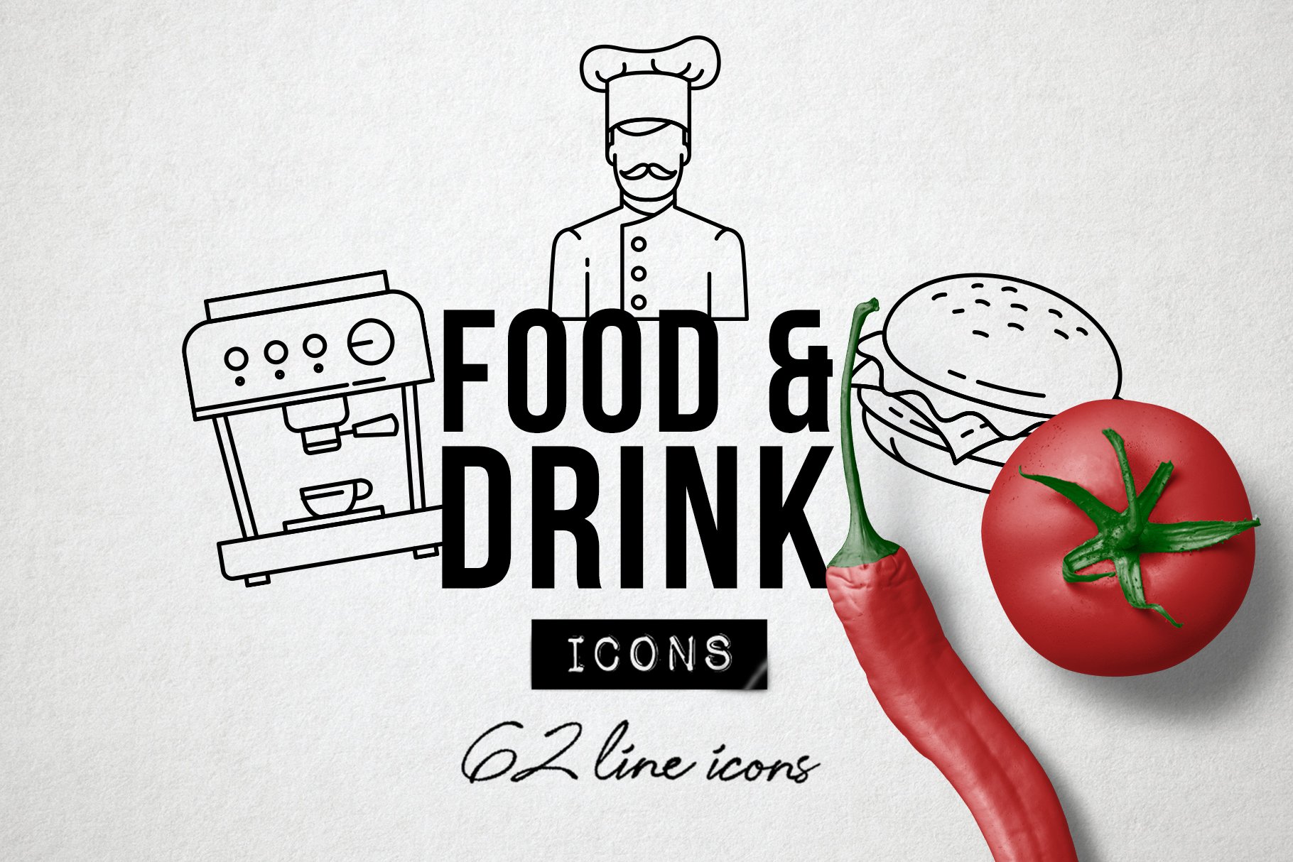 12 kitchen food icons 729
