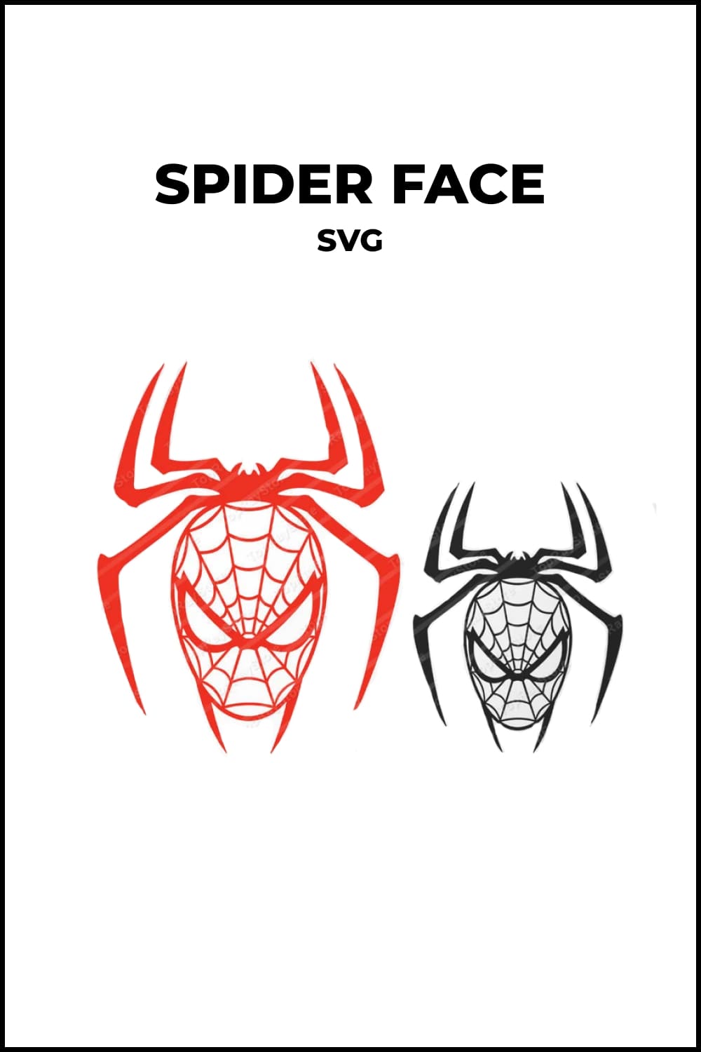 Spiderman Face in spider SVG.