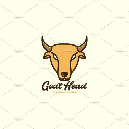 orange animal goat head vintage logo cover image.