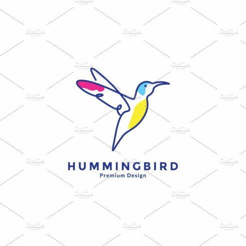 hummingbird fly line colorful logo cover image.