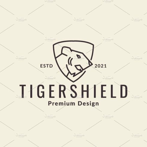 tiger head with shield guard logo cover image.
