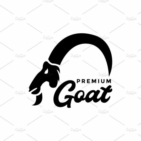 head long horn goat logo design cover image.