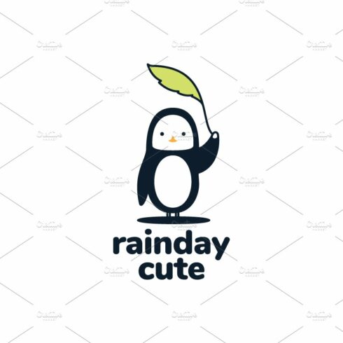 little penguin happy cute logo cover image.