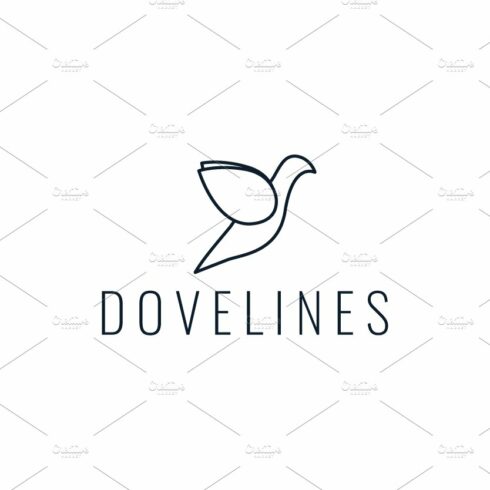 dove or pigeon fly line logo cover image.
