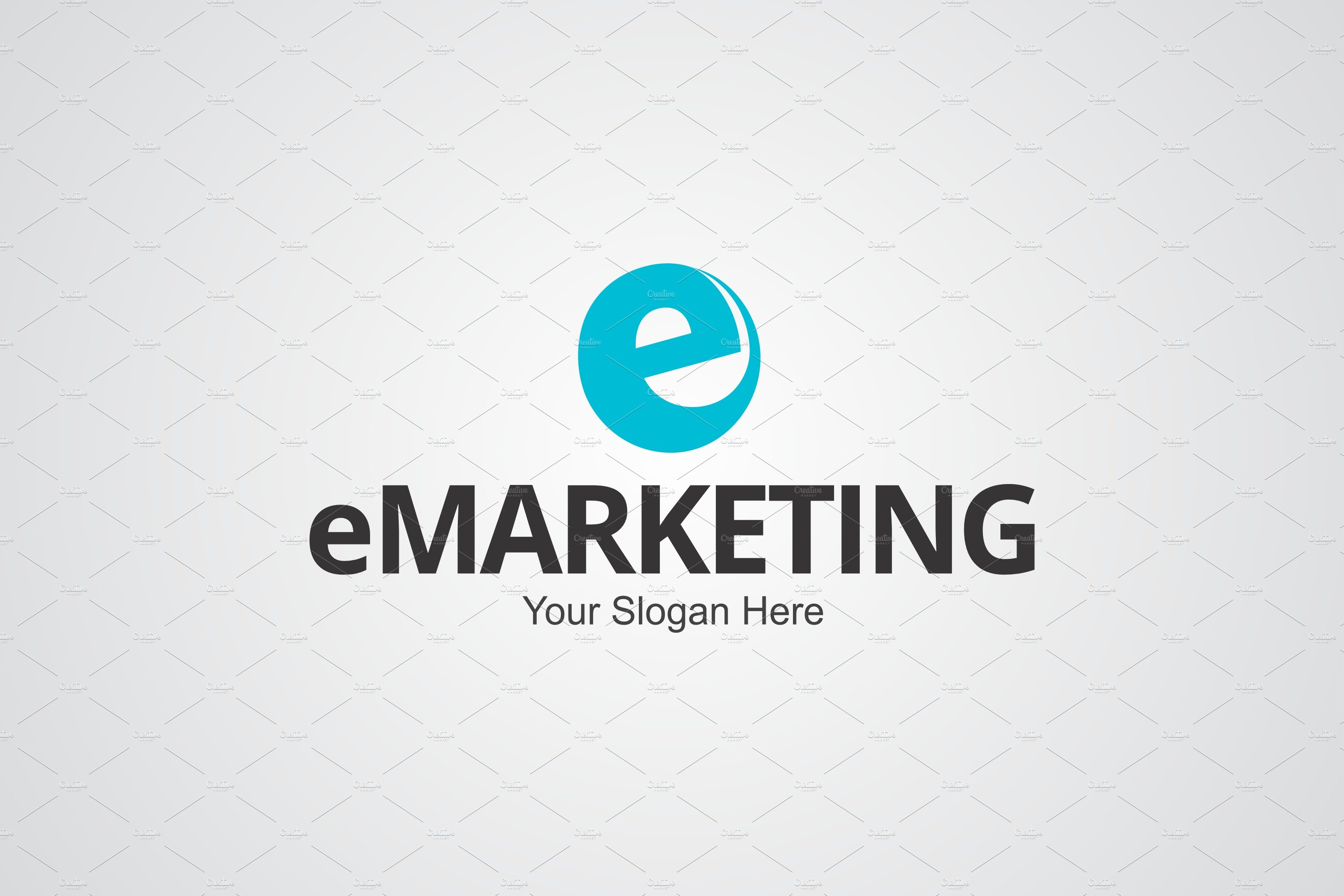 E Marketing Logo Design Template cover image.