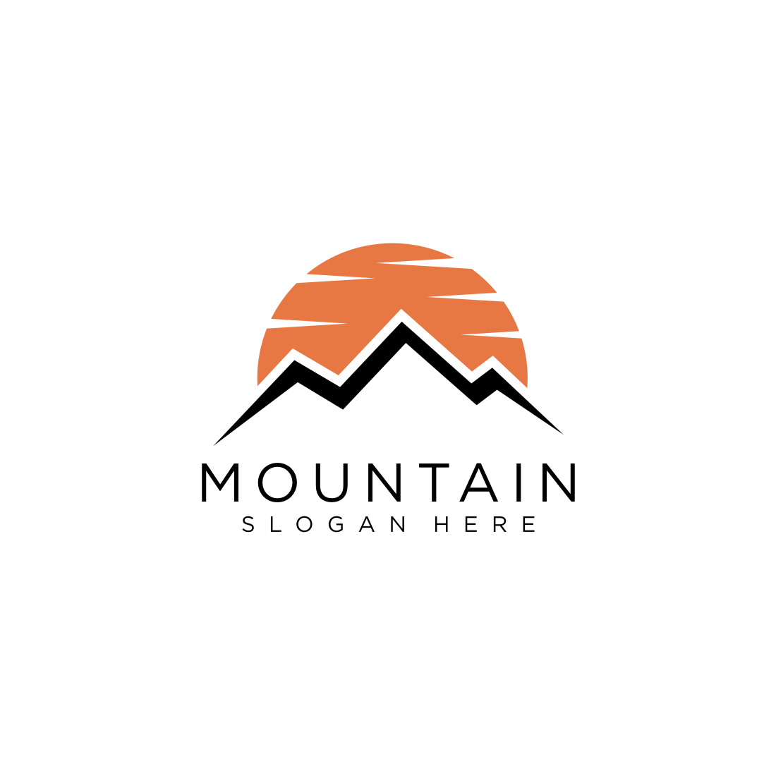 mountain logo vector design cover image.