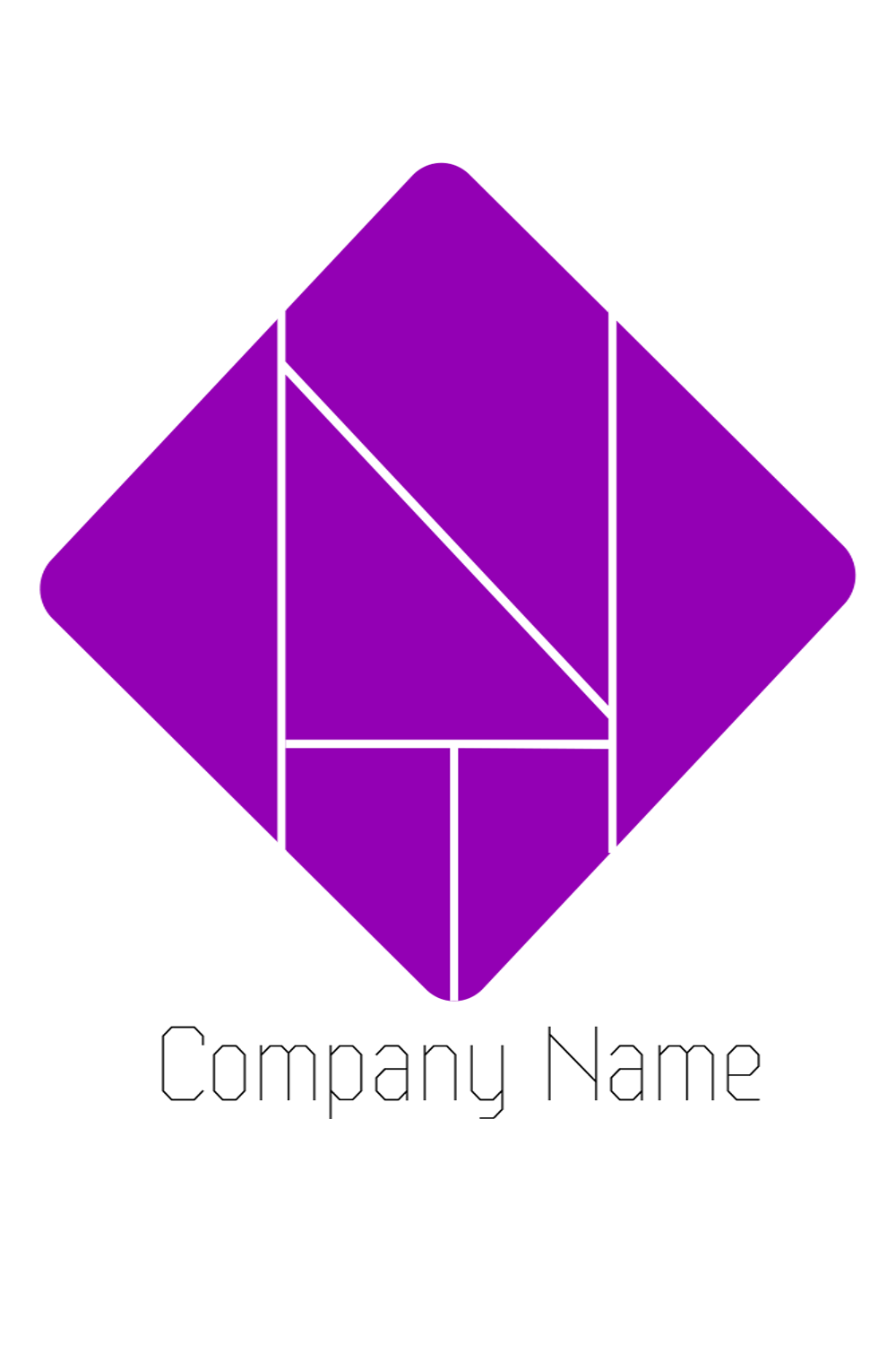 Simple logo for busnes and it company pinterest preview image.