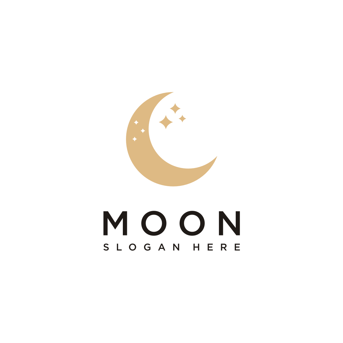 moon logo vector design template - MasterBundles
