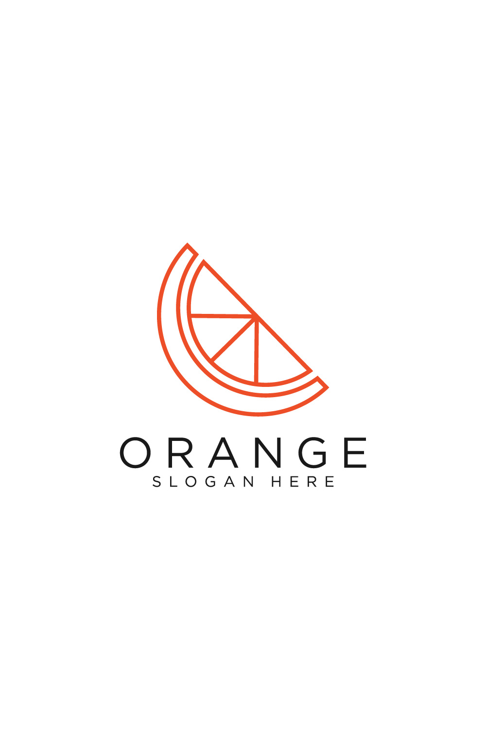 orange fruit logo design vector pinterest preview image.