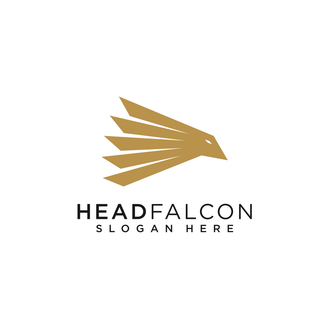 eagle head logo vector cover image.