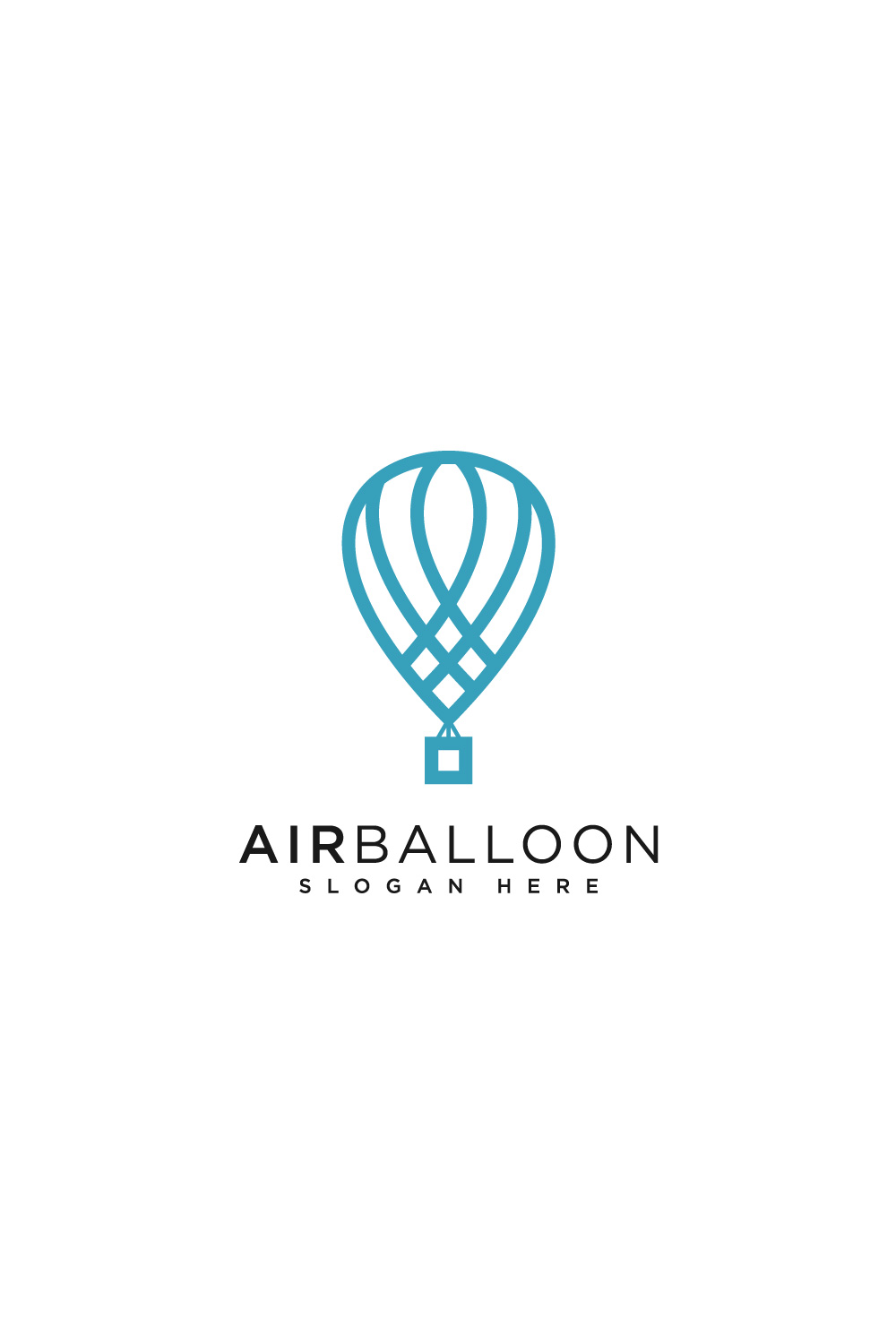 air balloon logo vector pinterest preview image.