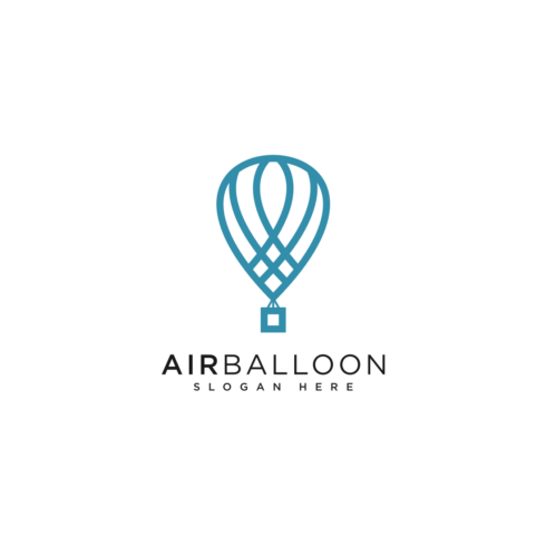 air balloon logo vector cover image.