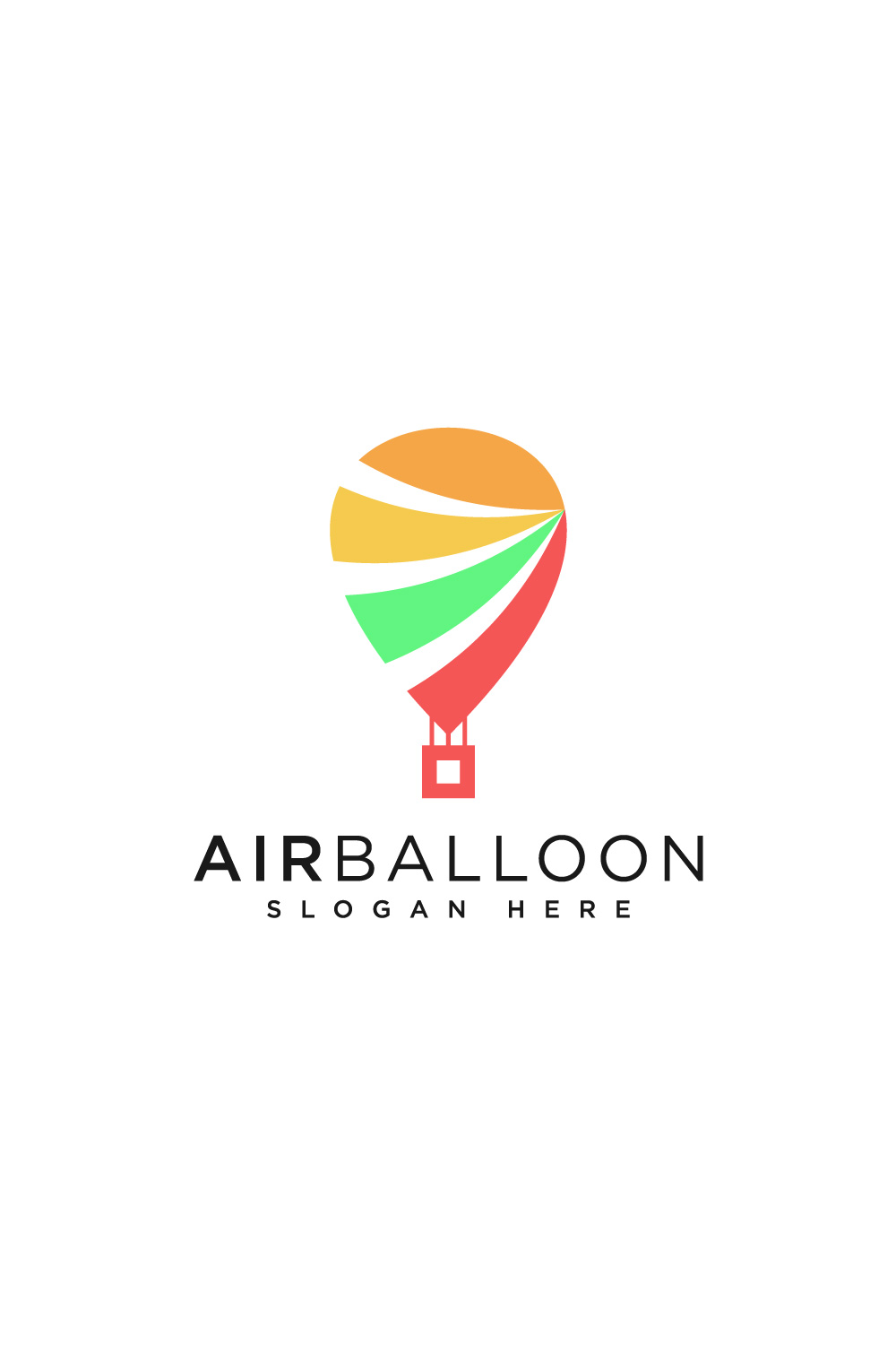 air balloon logo vector pinterest preview image.