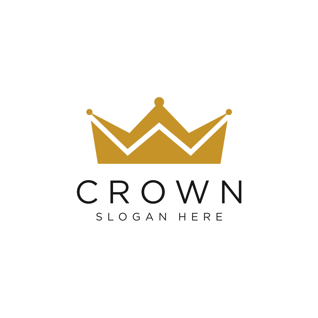 Crown logo with a white background.