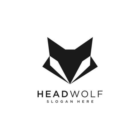 head wolf logo vector design cover image.