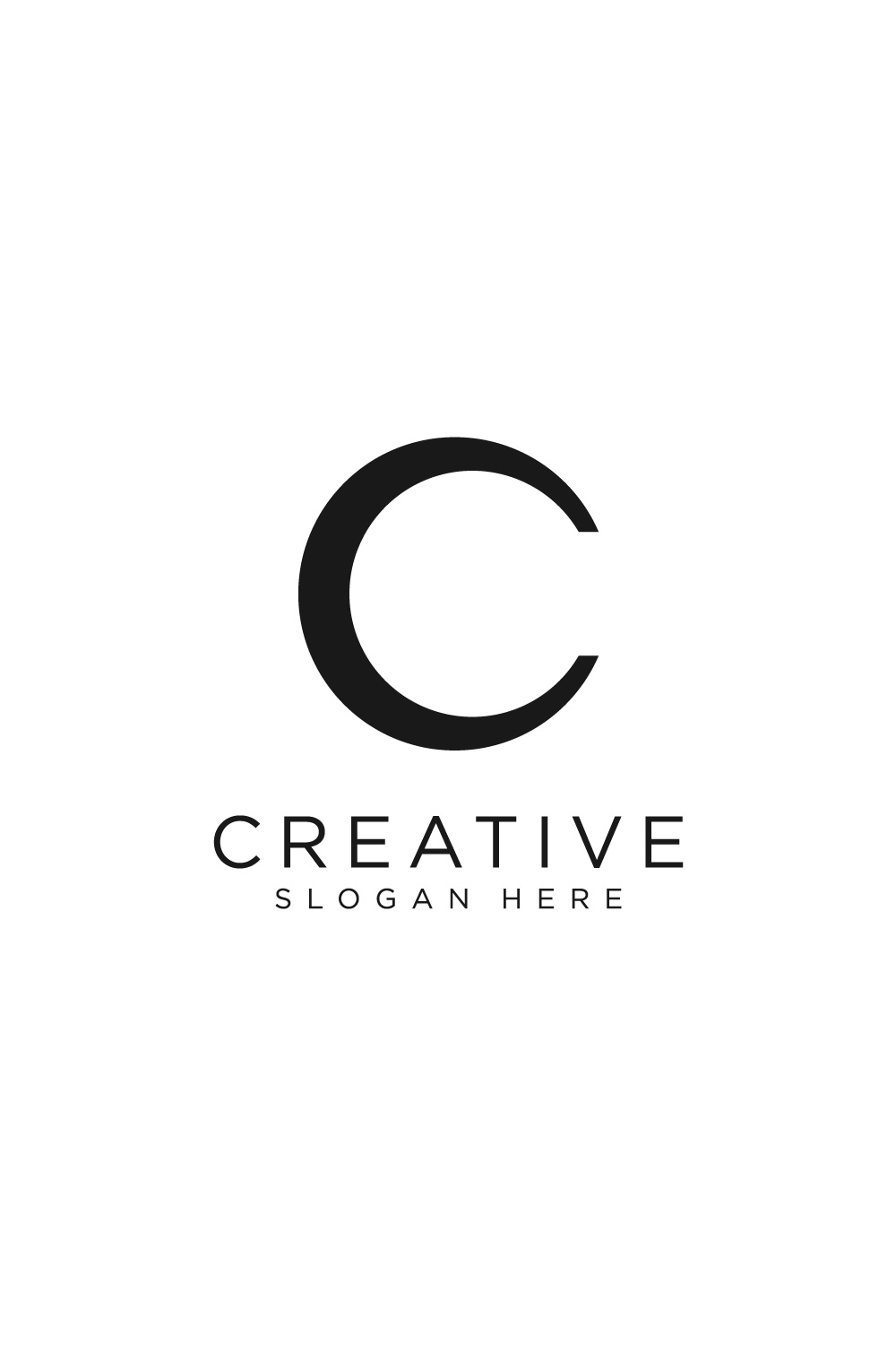 c logo vector design pinterest preview image.