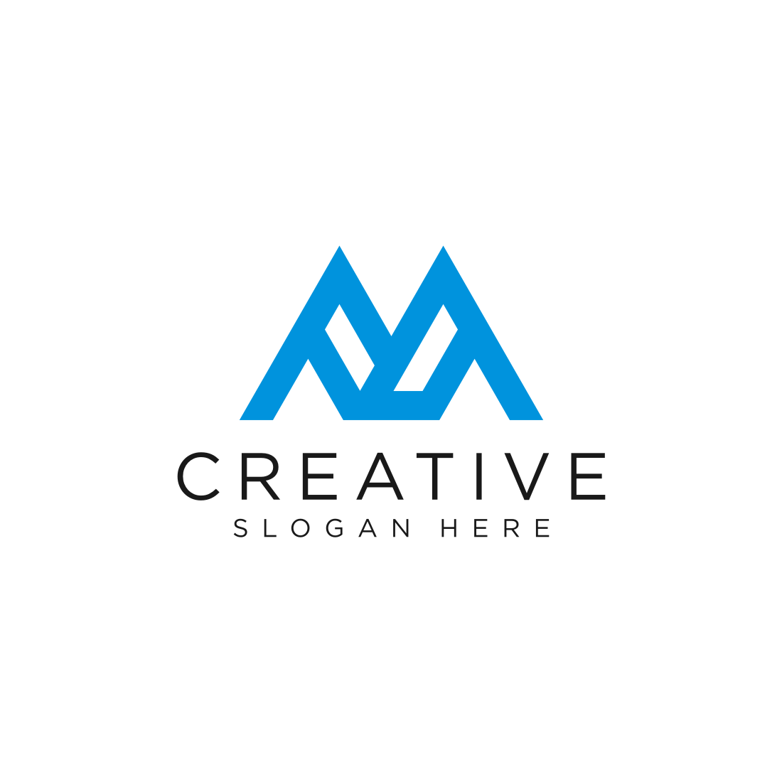 m logo vector design cover image.