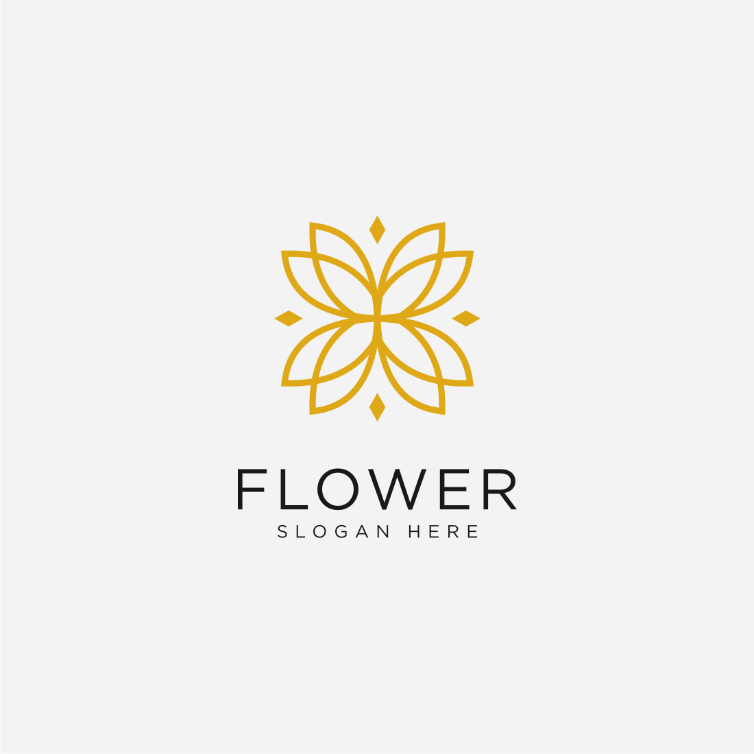 flower nature logo design template vector cover image.