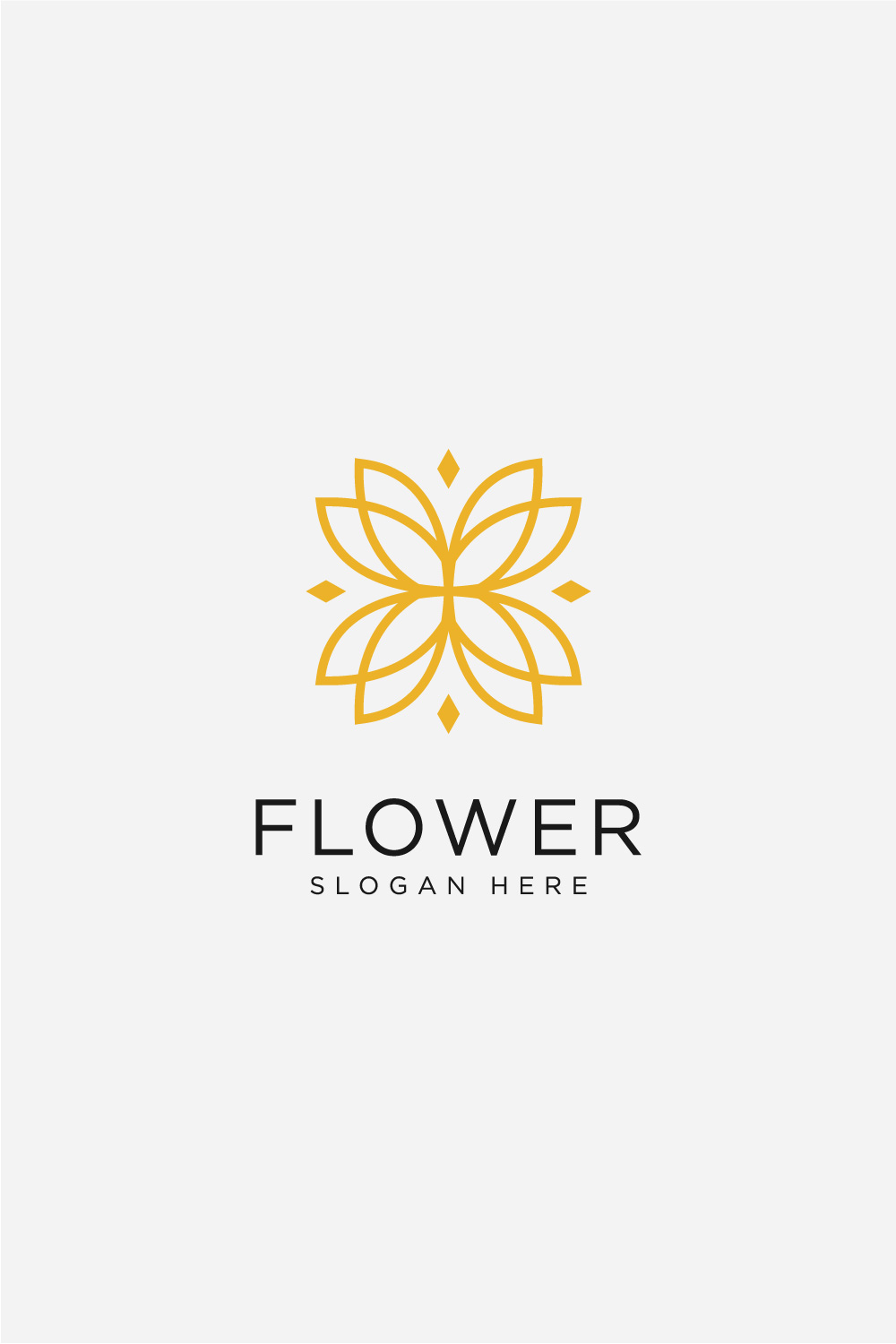 flower nature logo design template vector pinterest preview image.