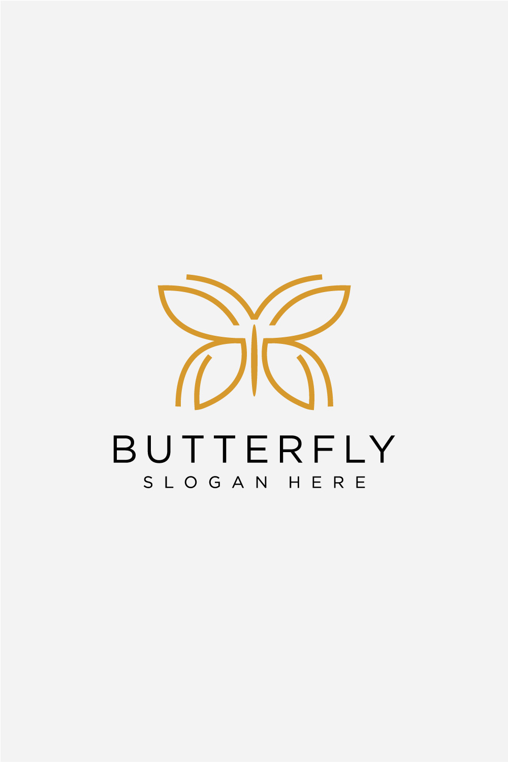 butterfly animal logo design vector pinterest preview image.