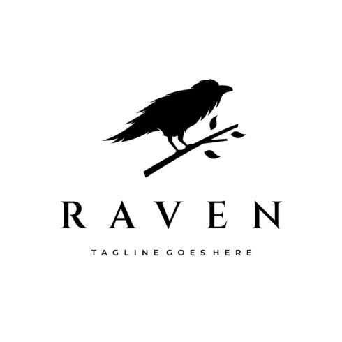 Crow Raven Silhouette Logo cover image.