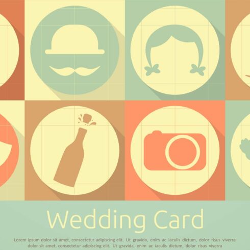 Wedding icons cover image.