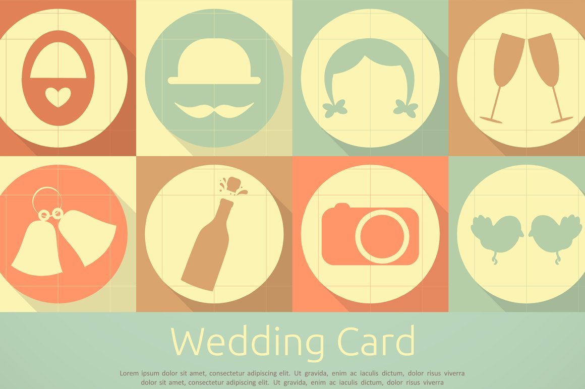 Wedding icons cover image.
