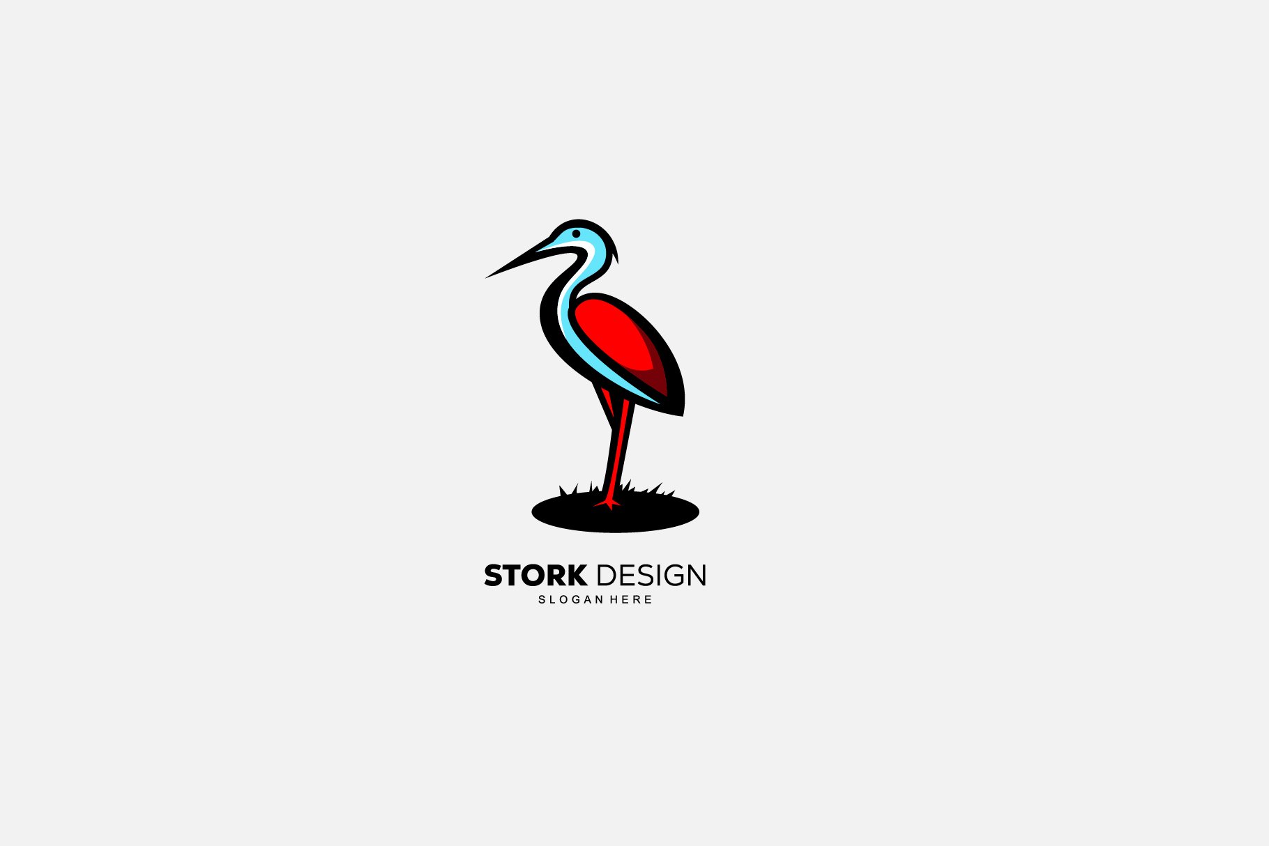 pelican logo template illustration cover image.