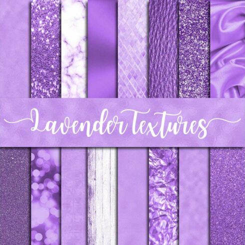 Lavender Textures Digital Paper cover image.