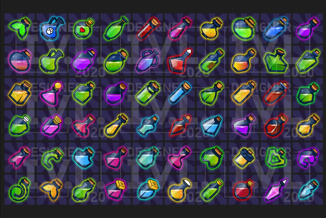 90 Magic potion Icons preview image.